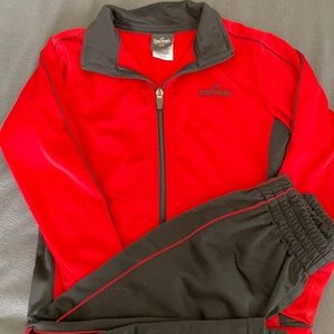 Boys Spalding Track Suit -Size 5/6 -Red/Black
